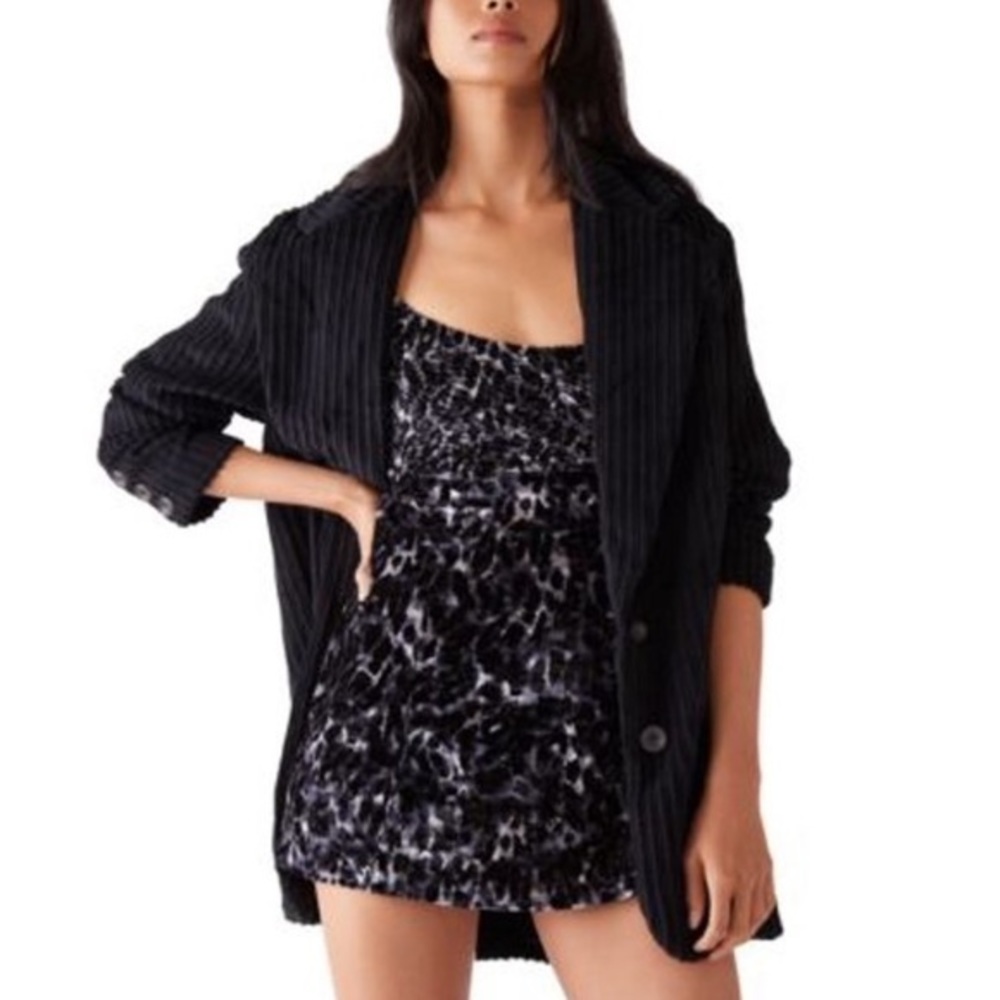 free people virgo moon velvet mini dress